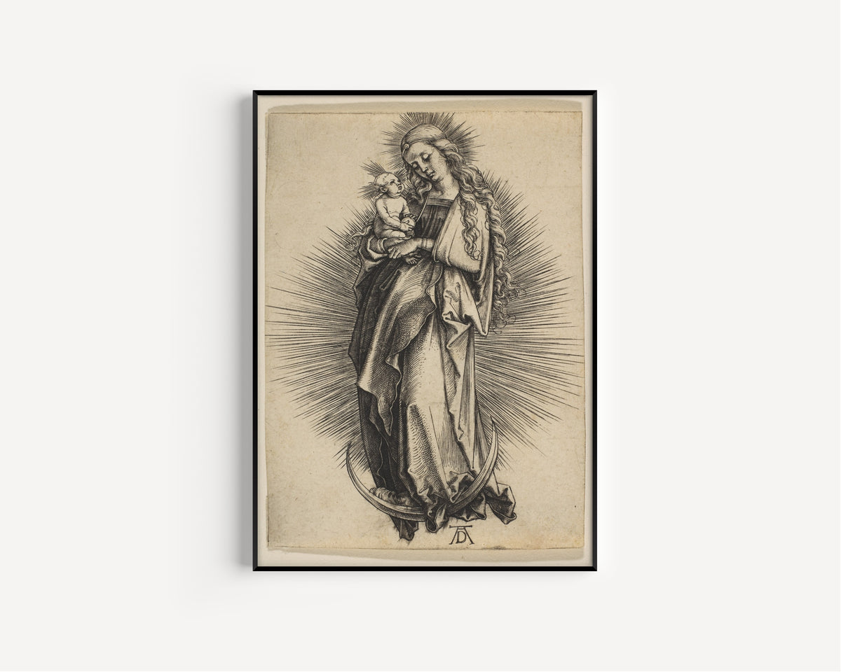Albrecht Dürer — The Virgin on the Crescent | Engraving Print
