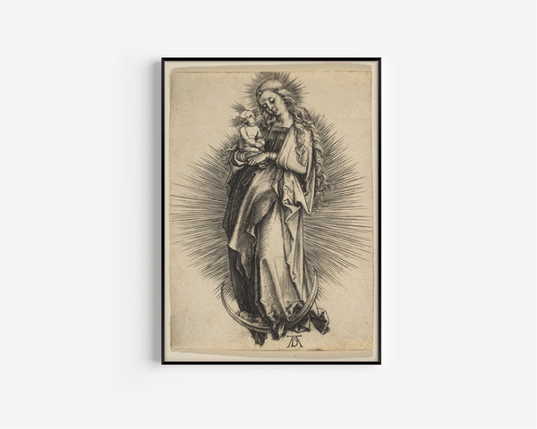Albrecht Dürer — The Virgin on the Crescent | Engraving Print
