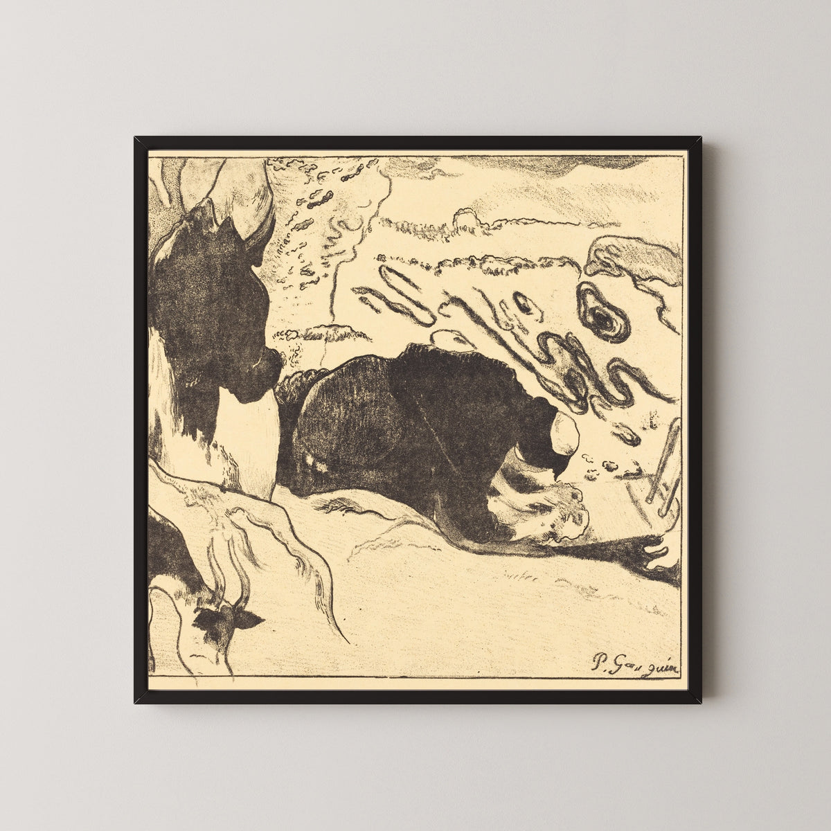 Paul Gauguin — The Washerwomen (Les laveuses) | Lithograph Print