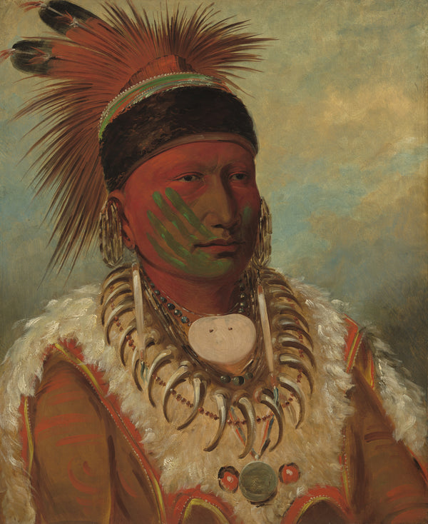 George Catlin — The White Cloud, Head Chief of the Iowas | Western Art Print