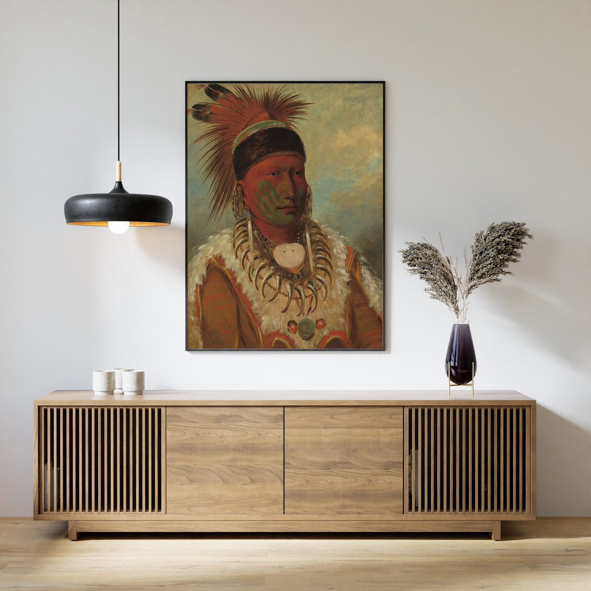 George Catlin — The White Cloud, Head Chief of the Iowas | Western Art Print