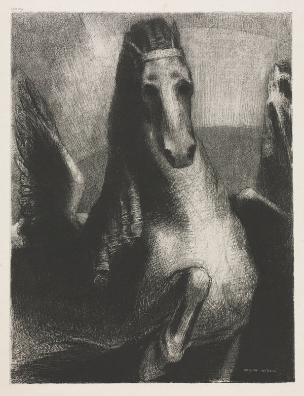Odilon Redon — The Wing | Symbolist Art Print