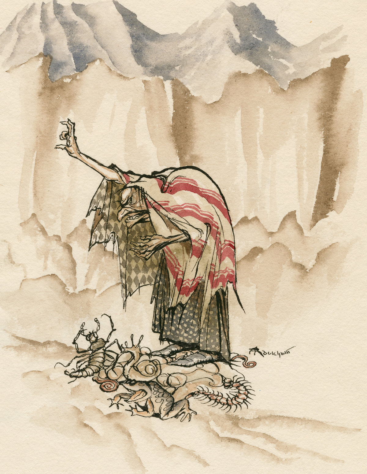 Arthur Rackham — The Witch Sycorax | Shakespeare Illustration Print