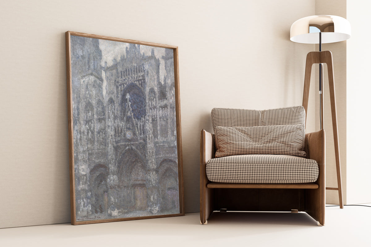 Claude Monet — Rouen Cathedral, the Portal, Grey Weather | Fine Art Print