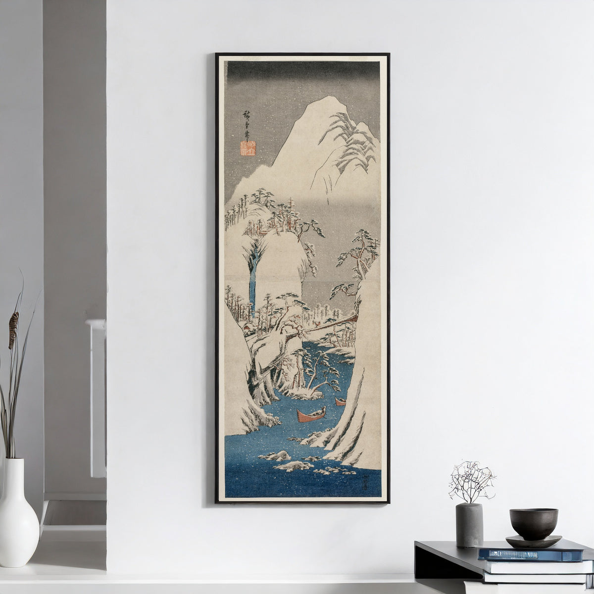 Utagawa Hiroshige — The Fuji River in the Snow | Japanese Woodblock Print (Ukiyo-e)