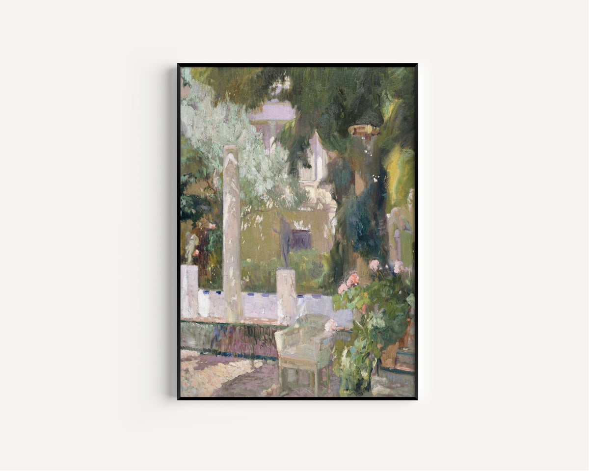 Joaquín Sorolla — The Gardens at the Sorolla Family House | Fine Art Print