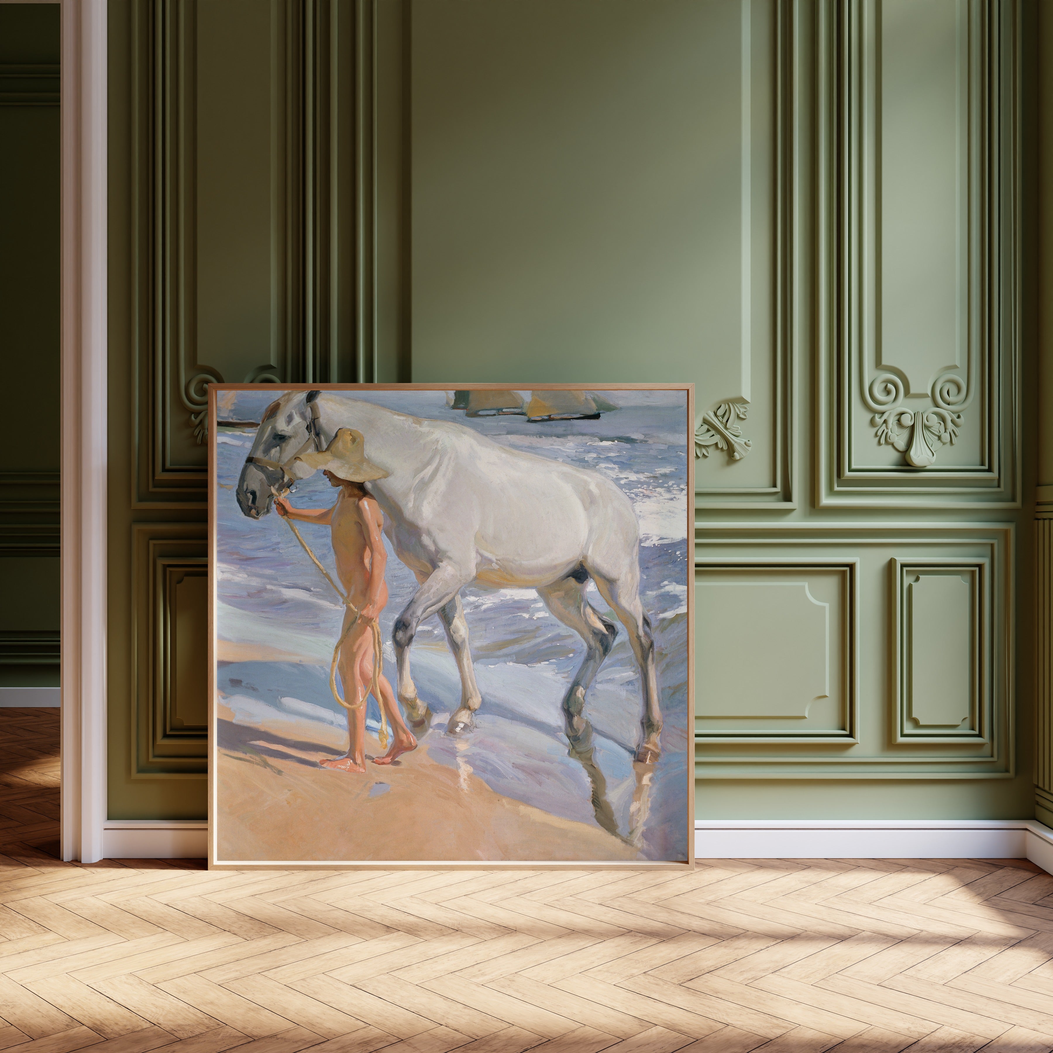 Joaquín Sorolla — The Horse's Bath | Fine Art Print