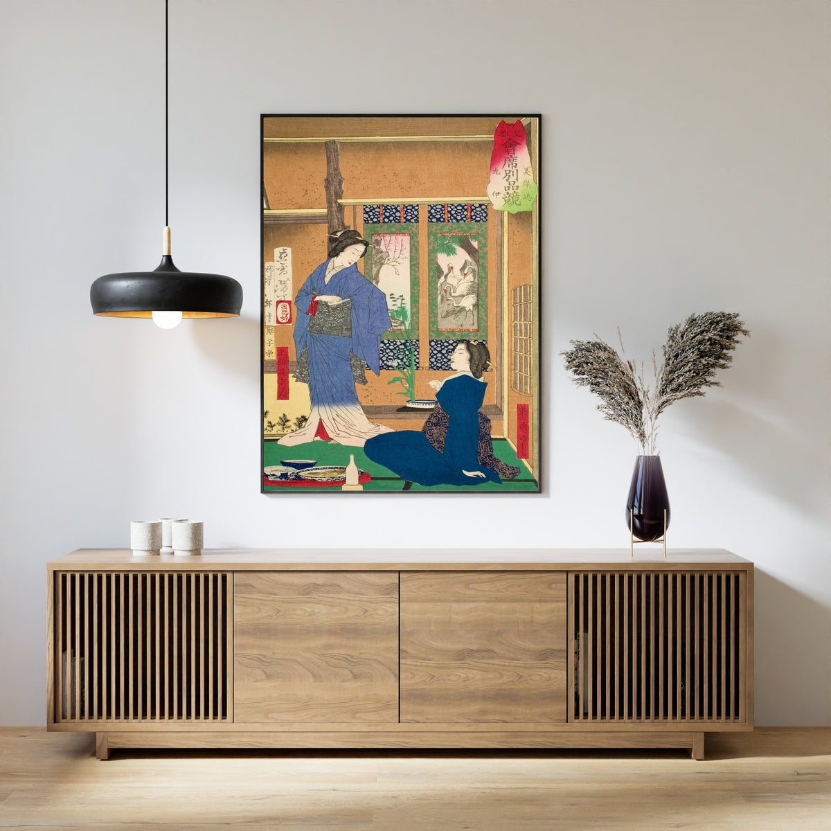 Tsukioka Yoshitoshi — The Marui Restaurant at Reiganjima | Japanese Woodblock Print (Ukiyo-e)