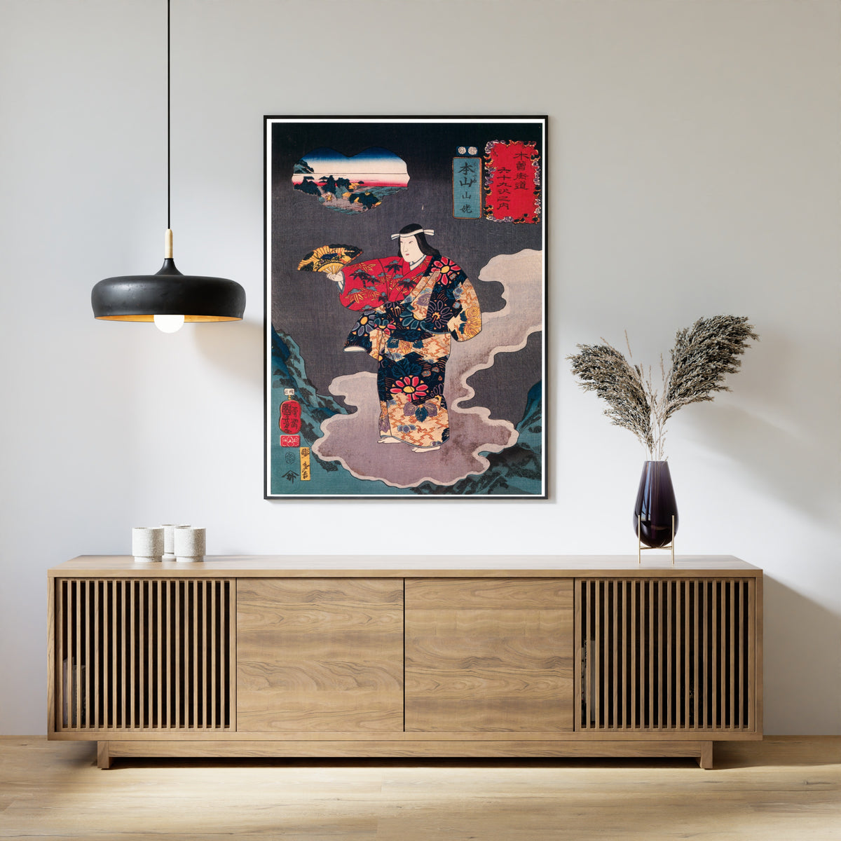 Utagawa Kuniyoshi — 69 Stations of the Kisokaidō: Motoyama — Yamauba | Japanese Woodblock Print (Ukiyo-e)