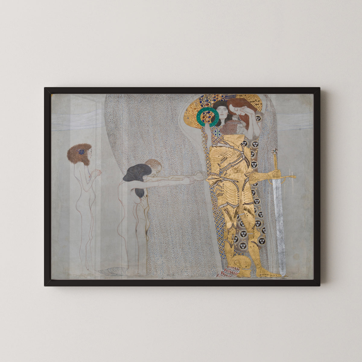 Gustav Klimt — The Suffering of Weak Mankind (Beethoven Frieze) | Fine Art Print