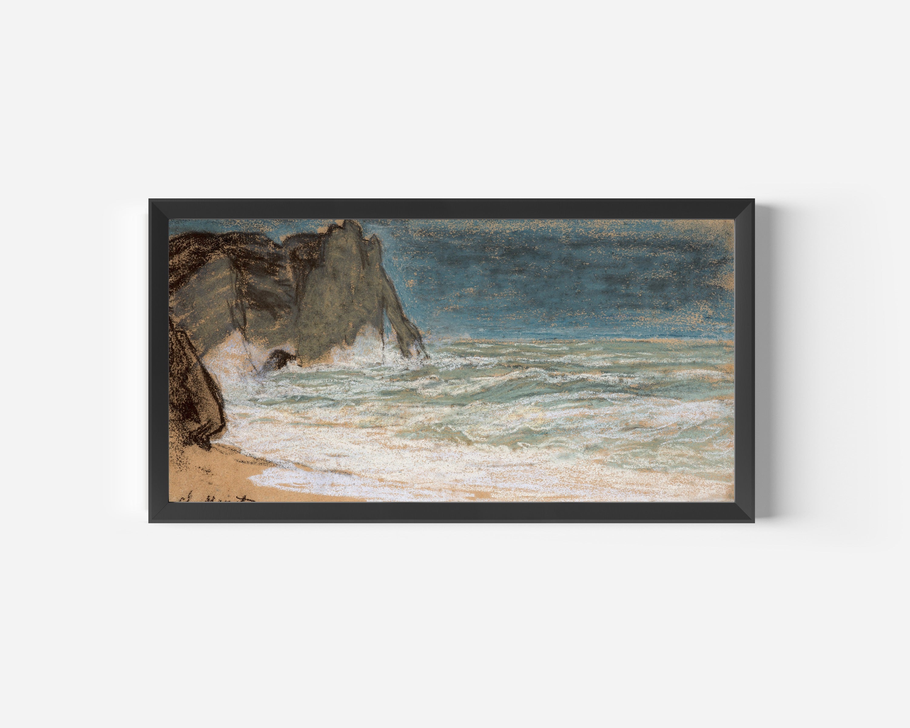Claude Monet — The Raging Sea at Étretat | Fine Art Print