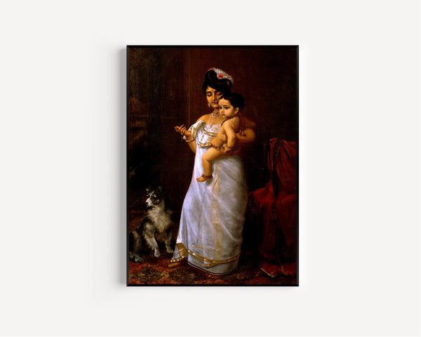 Raja Ravi Varma — There Comes Papa | Fine Art Print