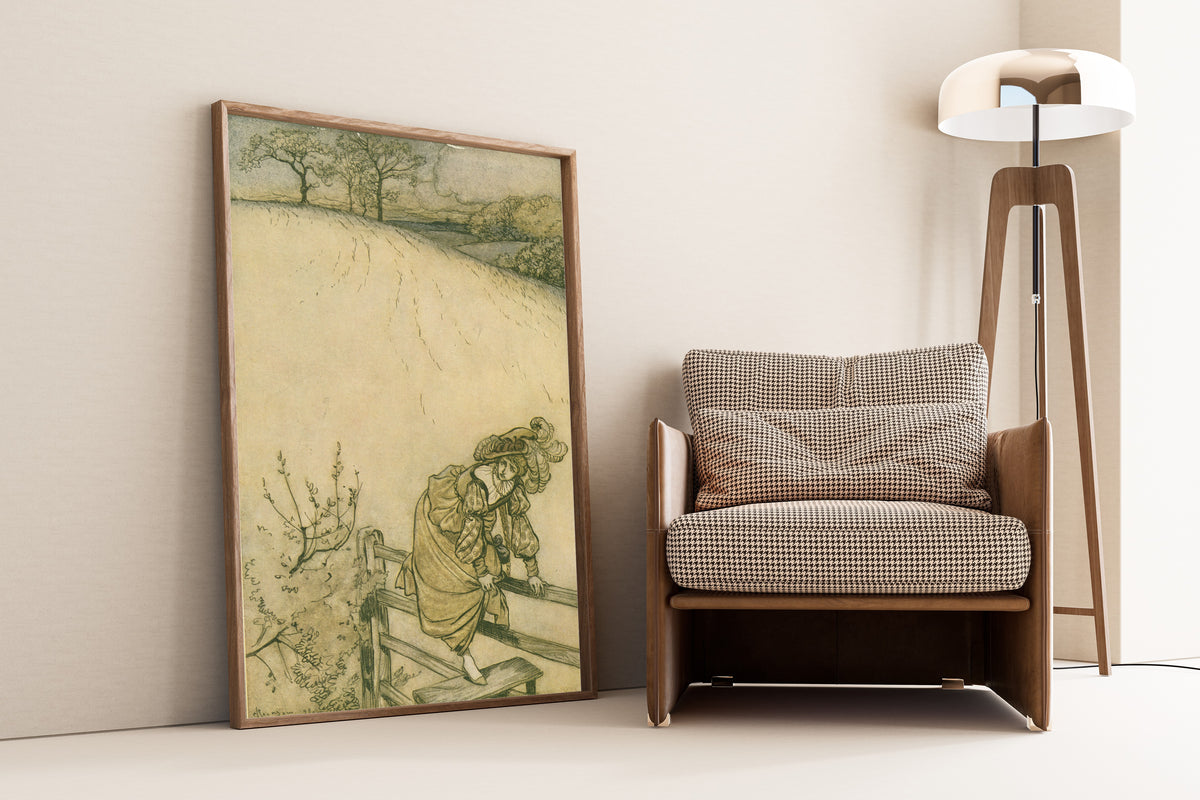 Arthur Rackham — These Stiles Sadly Bothered Odille | Fairy Tale Illustration Print