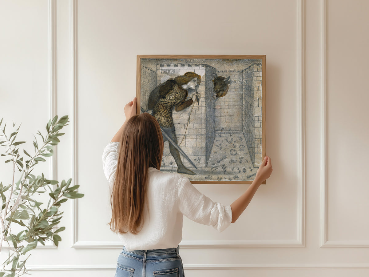 Edward Burne-Jones — Theseus and the Minotaur in the Labyrinth | Pre-Raphaelite Art Print
