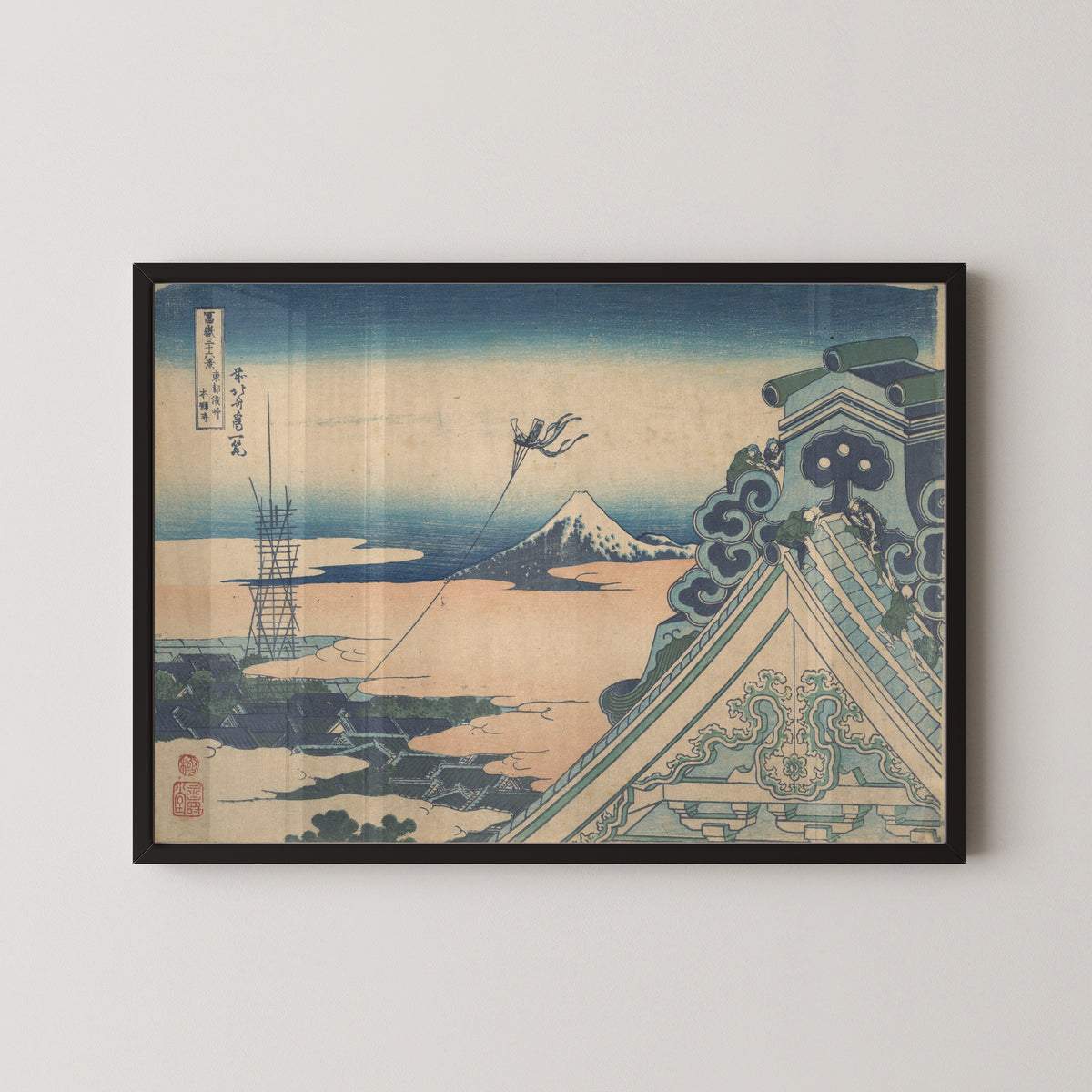 Katsushika Hokusai — Thirty-six Views of Mount Fuji: Honganji at Asakusa in Edo | Japanese Woodblock Print (Ukiyo-e)