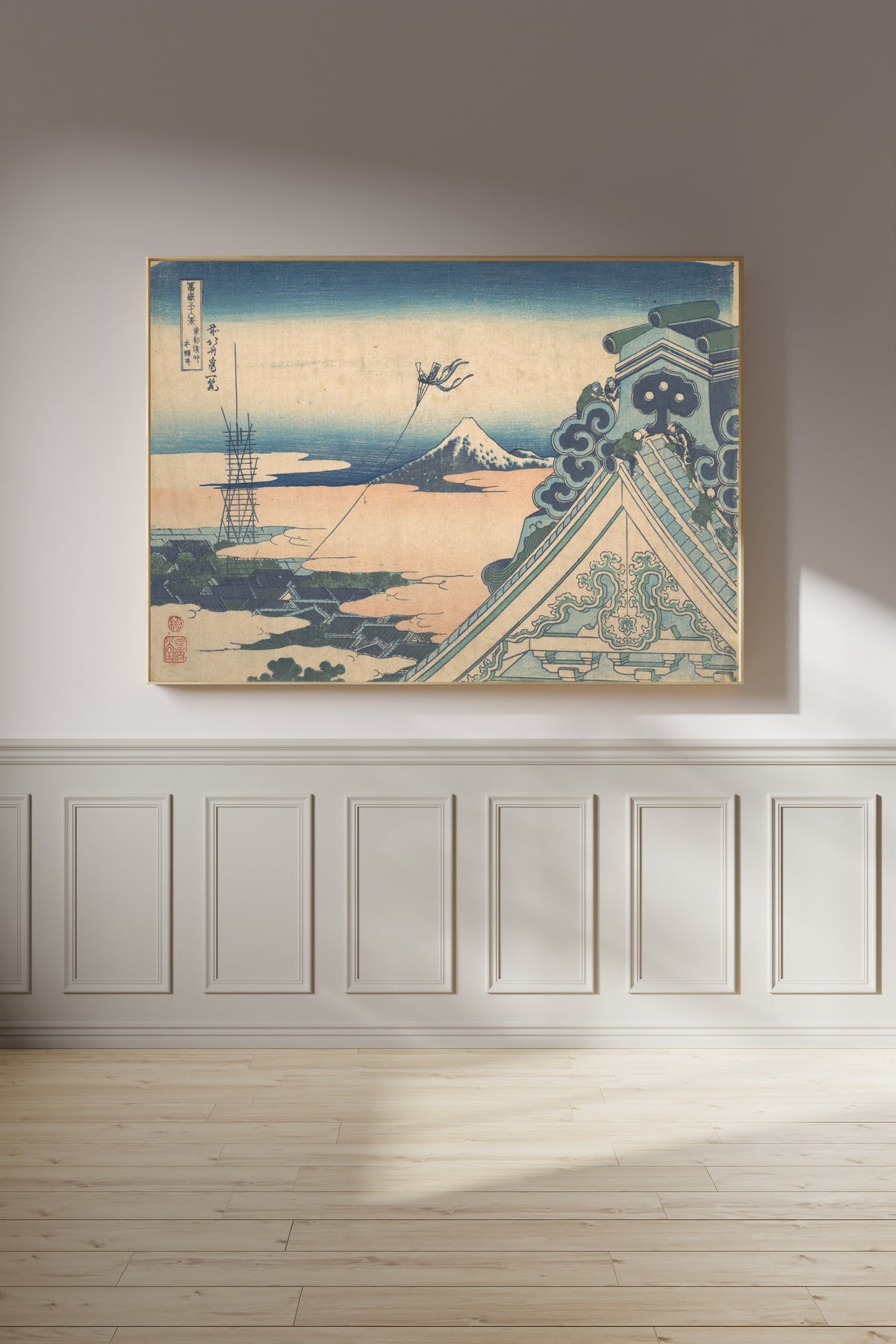 Katsushika Hokusai — Thirty-six Views of Mount Fuji: Honganji at Asakusa in Edo | Japanese Woodblock Print (Ukiyo-e)
