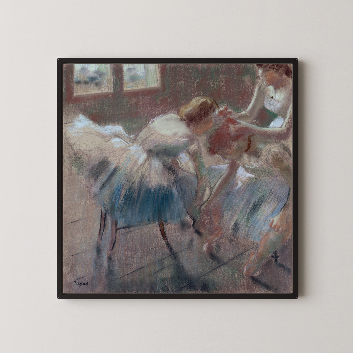 Edgar Degas — Three Dancers Preparing for Class | Fine Art Print