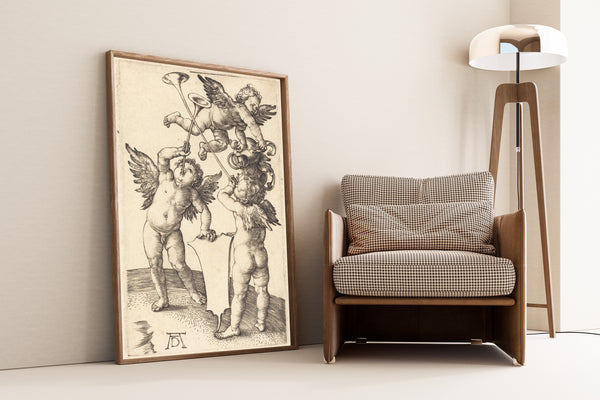 Albrecht Dürer — Three Genii | Engraving Print
