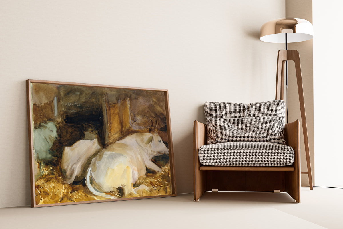 John Singer Sargent — Three Oxen | Fine Art Print