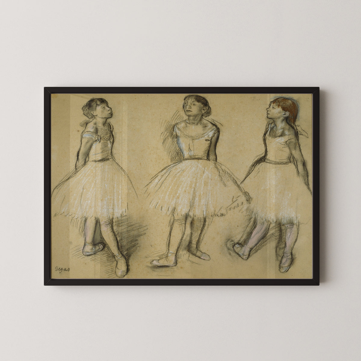 Edgar Degas — Three Studies of a Dancer in Fourth Position | Fine Art Print