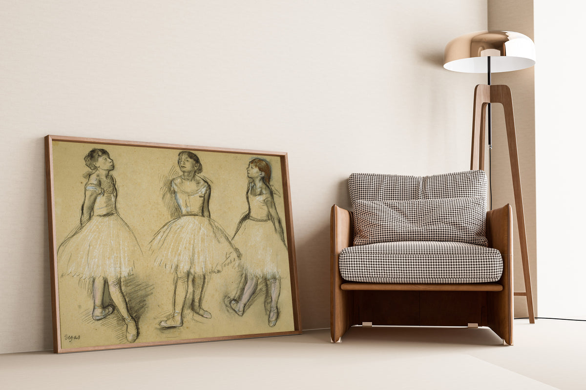 Edgar Degas — Three Studies of a Dancer in Fourth Position | Fine Art Print