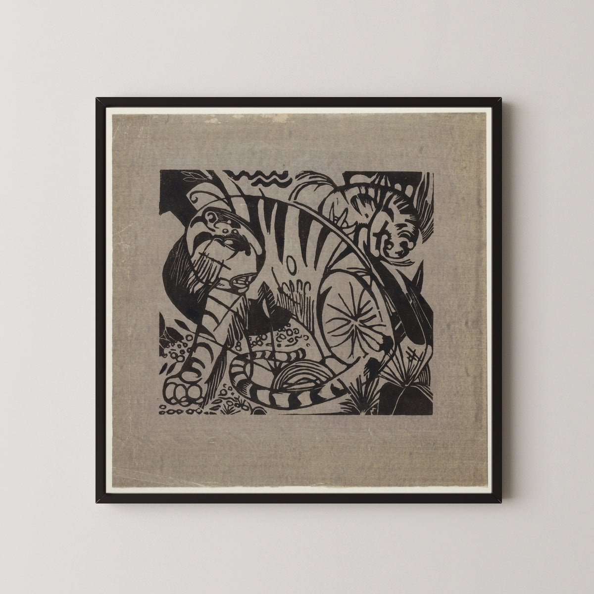 Franz Marc — Tiger (Woodcut) | Expressionist Fine Art Print