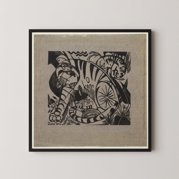Franz Marc — Tiger (Woodcut) | Expressionist Fine Art Print
