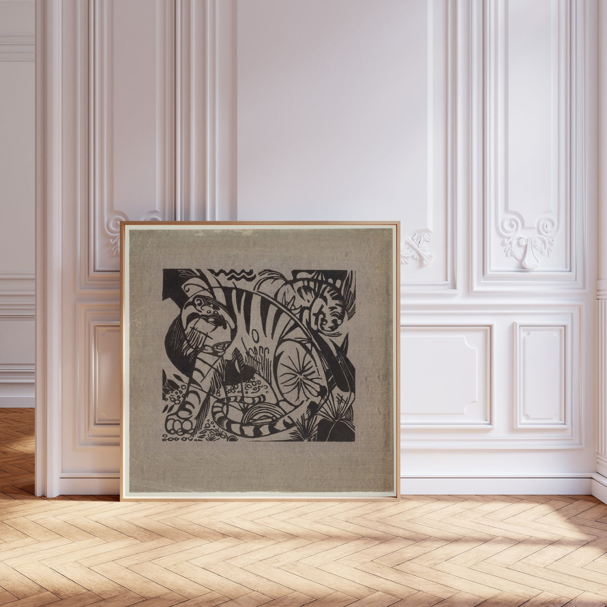 Franz Marc — Tiger (Woodcut) | Expressionist Fine Art Print