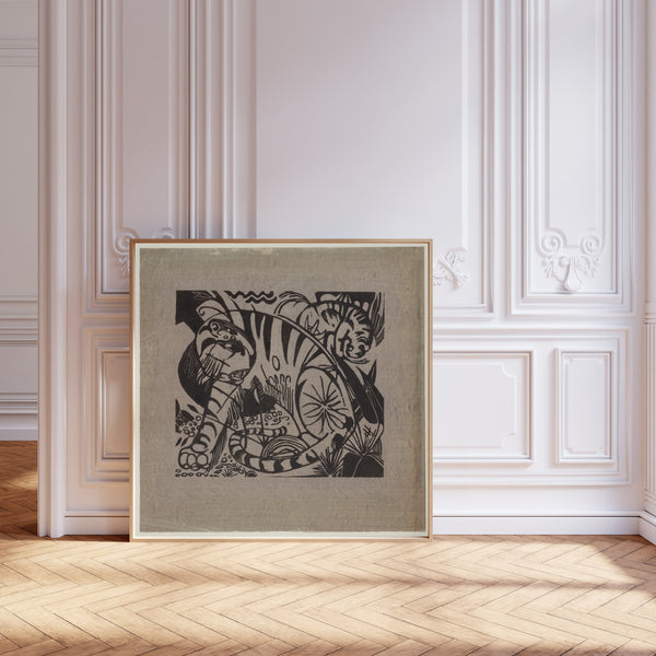 Franz Marc — Tiger (Woodcut) | Expressionist Fine Art Print