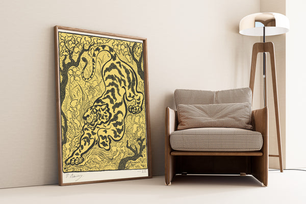 Paul Ranson — Tiger in the Jungle | Art Nouveau Woodcut Print