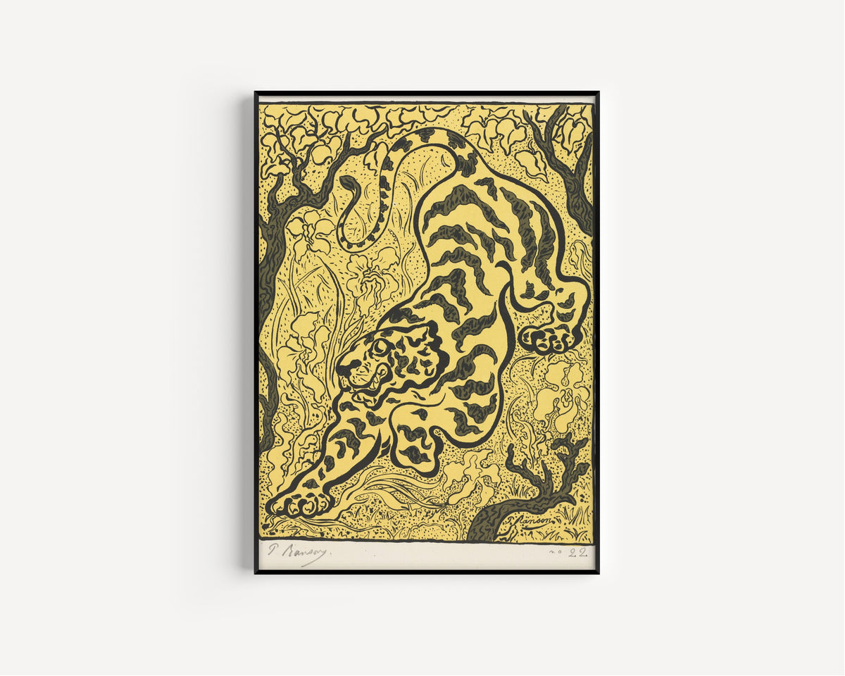 Paul Ranson — Tiger in the Jungle | Art Nouveau Woodcut Print