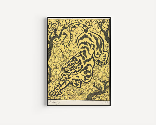 Paul Ranson — Tiger in the Jungle | Art Nouveau Woodcut Print