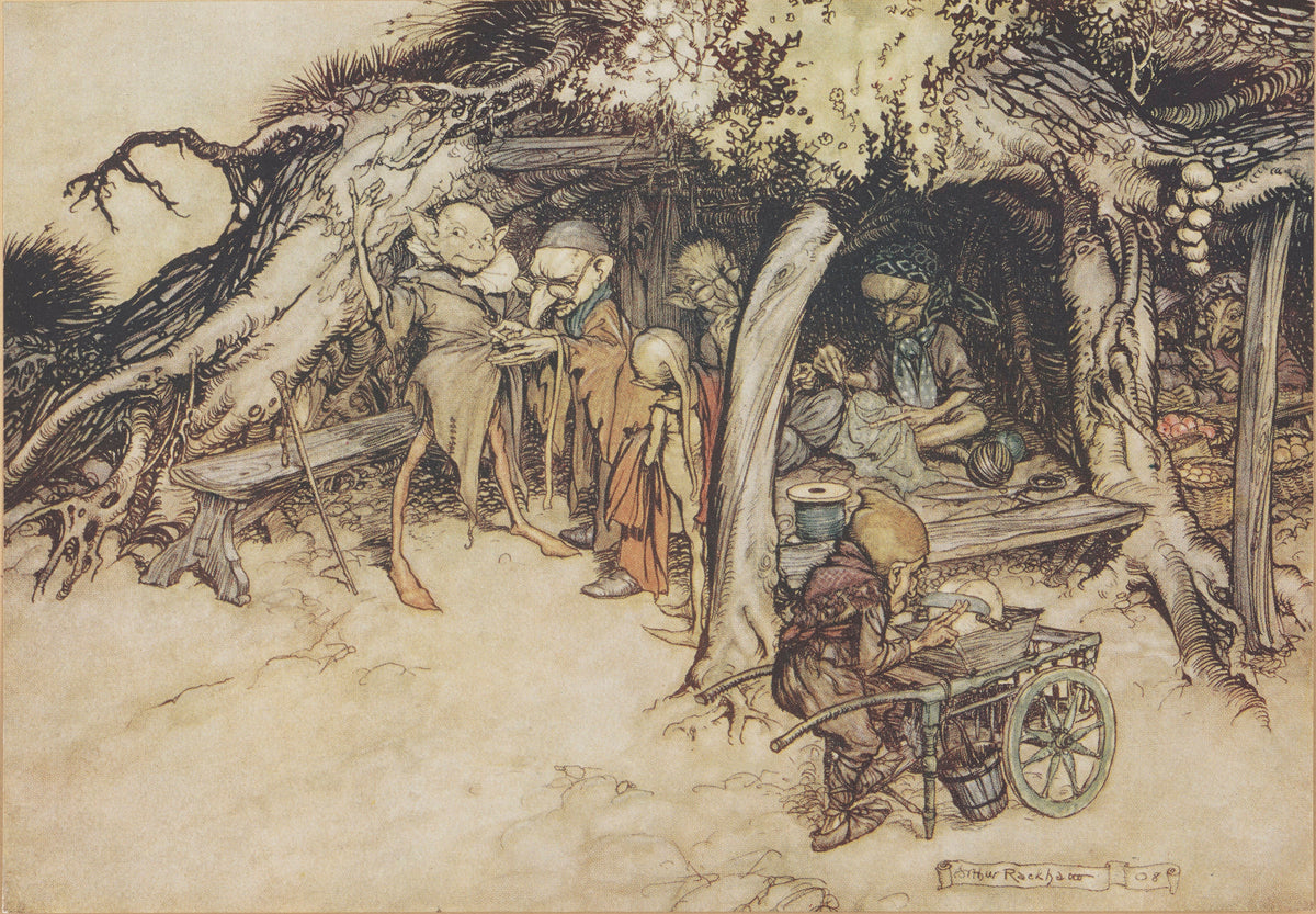 Arthur Rackham — To Make My Small Elves Coats | Shakespeare Illustration Print