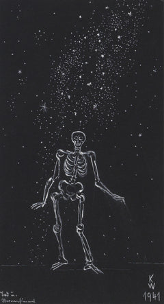 Karl Wiener — Tod und Sternenhimmel (Death and the Starry Sky) | Surreal Art Print