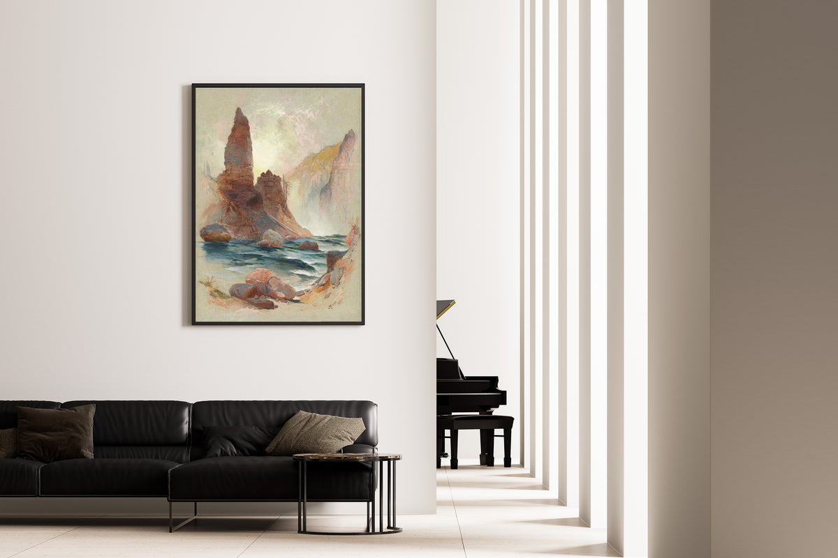 Thomas Moran — Tower at Tower Falls, Yellowstone | Landscape Fine Art Print