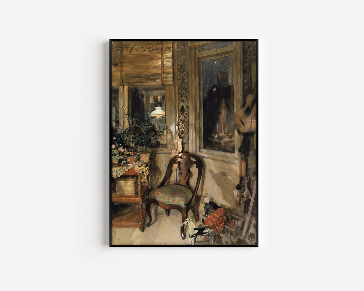 Carl Larsson — Toys in the Corner | Swedish Watercolour Print