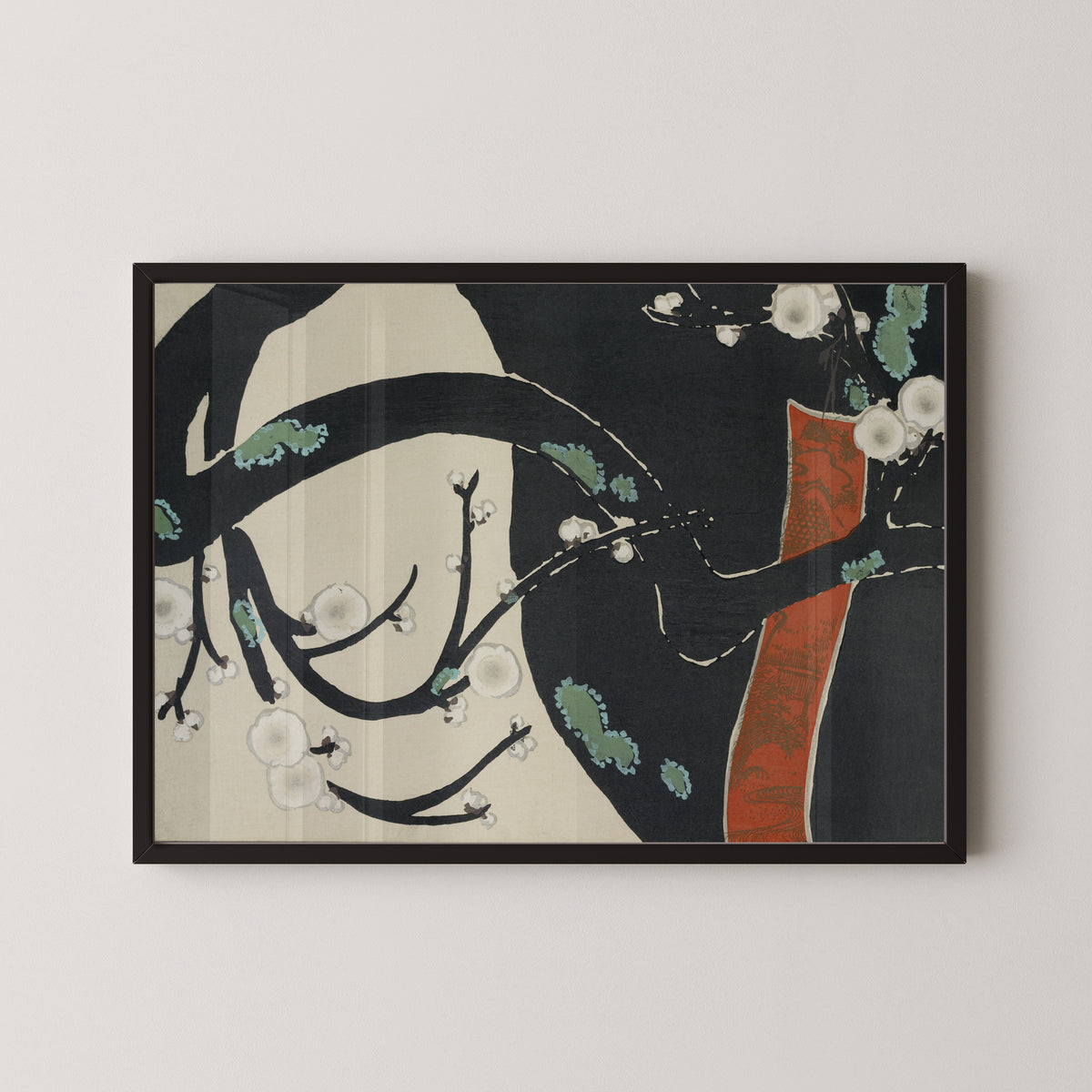 Kamisaka Sekka — Tree (Momoyogusa) | Japanese Bird & Flower Woodblock Print