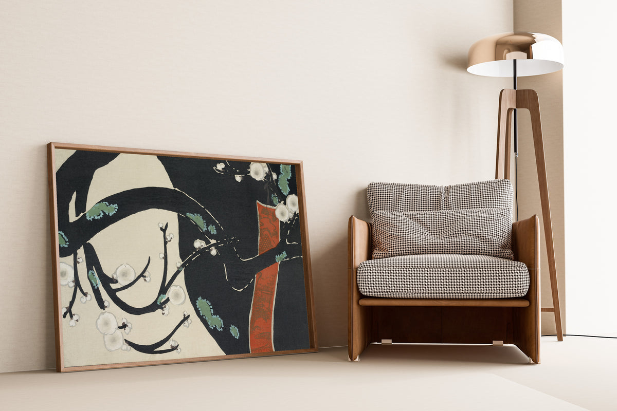 Kamisaka Sekka — Tree (Momoyogusa) | Japanese Bird & Flower Woodblock Print