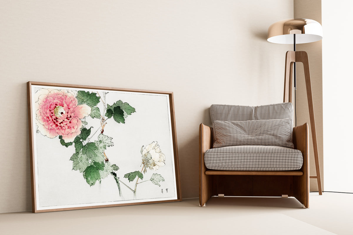Watanabe Seitei — Tree Peony | Japanese Bird & Flower Woodblock Print