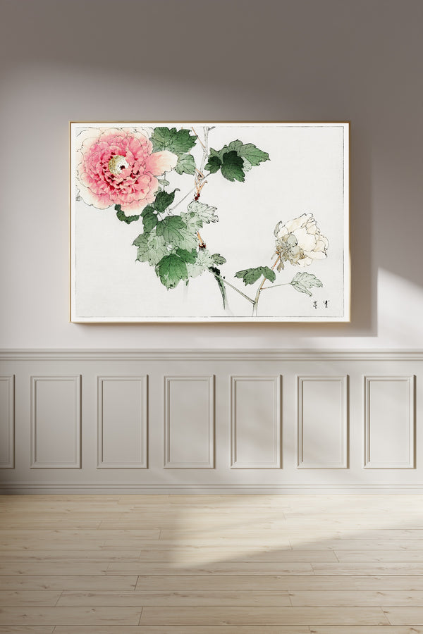 Watanabe Seitei — Tree Peony | Japanese Bird & Flower Woodblock Print