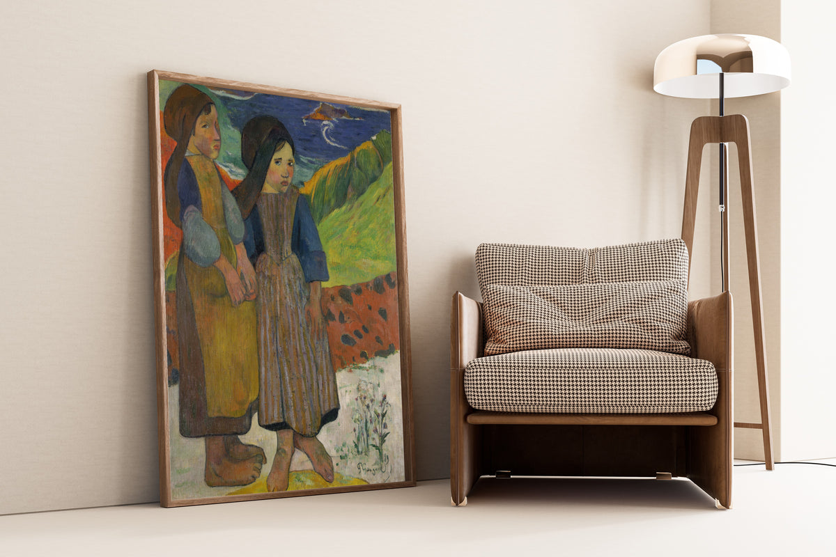 Paul Gauguin — Two Breton Girls by the Sea | Fine Art Print