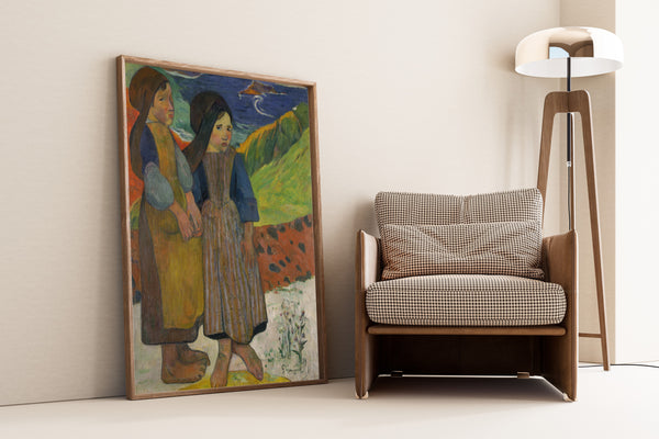 Paul Gauguin — Two Breton Girls by the Sea | Fine Art Print