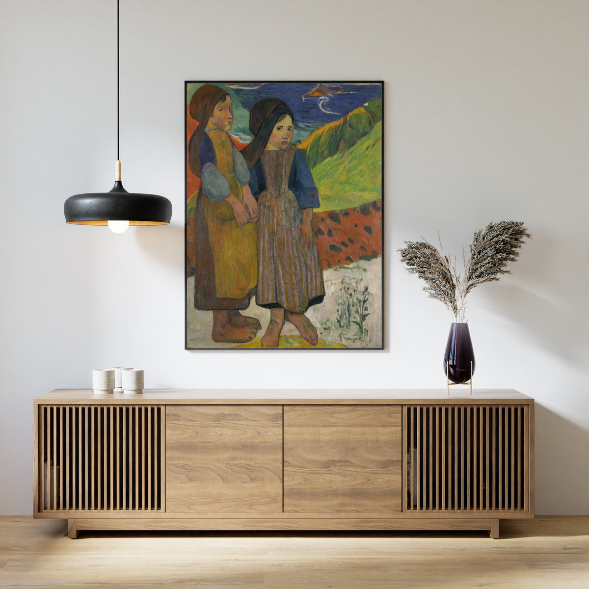 Paul Gauguin — Two Breton Girls by the Sea | Fine Art Print