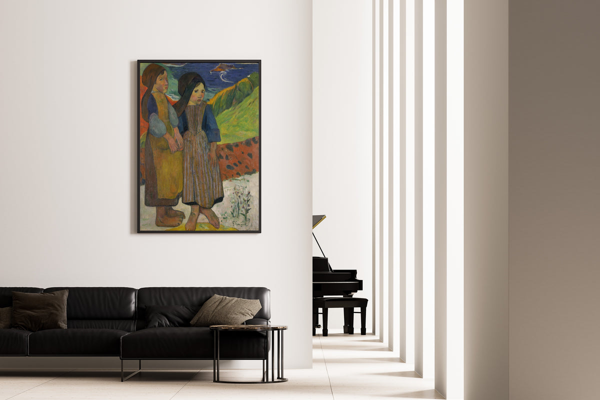 Paul Gauguin — Two Breton Girls by the Sea | Fine Art Print
