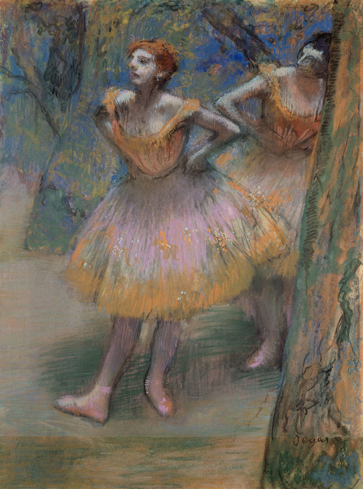 Edgar Degas — Two Dancers (Lilac and Orange Tutus) | Fine Art Print