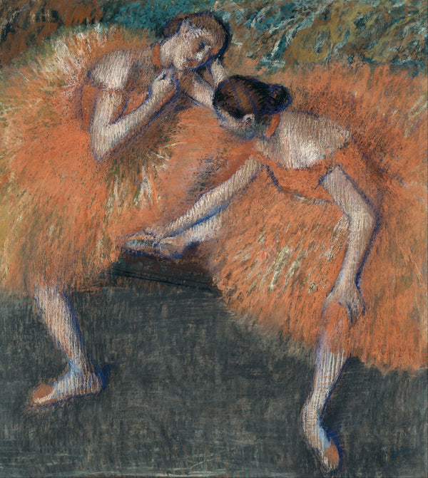 Edgar Degas — Two Dancers (Orange Tutus) | Fine Art Print