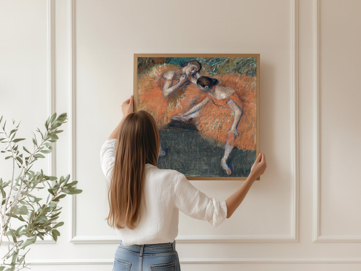 Edgar Degas — Two Dancers (Orange Tutus) | Fine Art Print