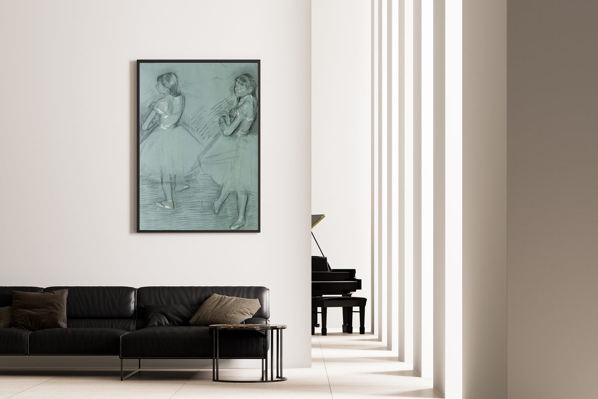 Edgar Degas — Two Dancers on Green Paper | Fine Art Print