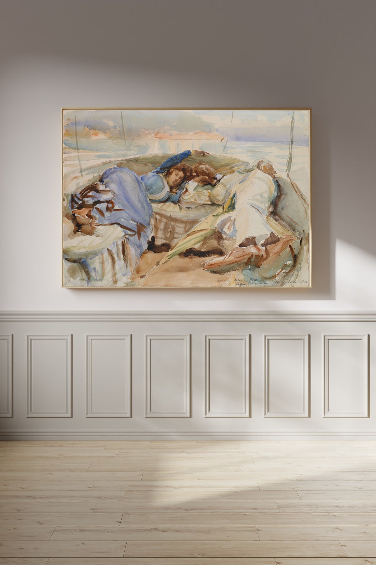 John Singer Sargent — Two Figures in a Boat, Isola Bella, Italy | Fine Art Print