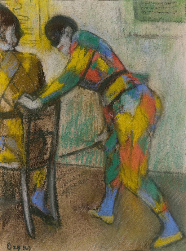 Edgar Degas — Two Harlequins | Fine Art Print